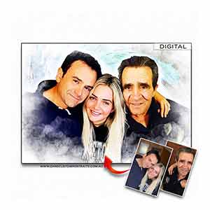 Oily Vector Personalised Family Portrait